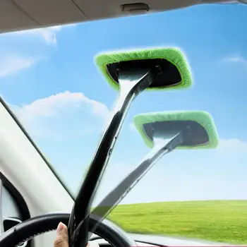 

3PCS Car Auto Wiper Cleaner Glass Window Brush Microfiber Windshield Clean Dust Fog Moisture Clean Wash Brush Windshield Towel