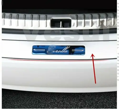 Подходит для Toyota Corolla- сталь внешний задний бампер накладка покрышка