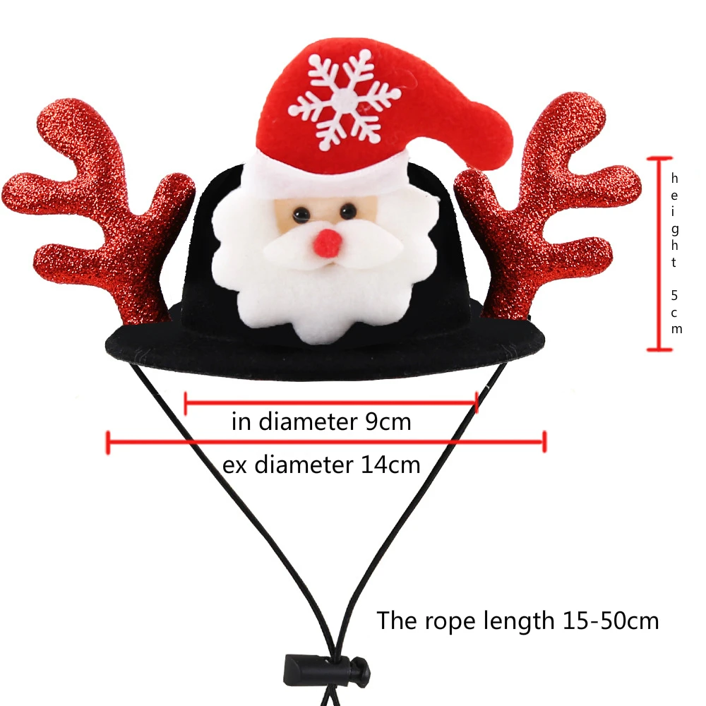 Мягкая одежда для собак, зимняя толстовка с капюшоном, одежда для чихуахуа, теплая одежда для домашних животных, одежда для сиамских кошек, пальто для маленьких Йоркцев, рождественские украшения - Цвет: Reindeer hat