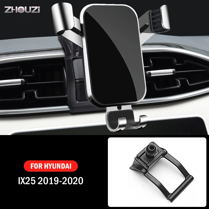 

Car Mobile Phone Holder Special Air Vent Mounts GPS Stand Gravity Navigation Bracket For Hyundai IX25 2019 2020 Car Accessories