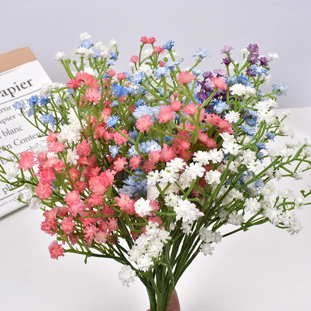 Artificial Flowers Baby Breath  Fake Baby Breath Gypsophila - 52cm  Artificial - Aliexpress