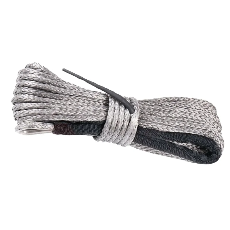 Corde de treuil synthétique haute résistance avec gaine, treuil gris, câble  de ligne, remorquage, remorque RL UTV, 12V, 5mm x 15m, offre spéciale -  AliExpress