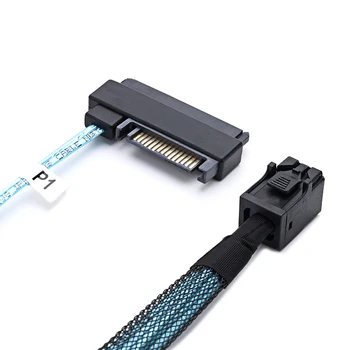 

Mini SAS SFF-8643 to 4 29pin SFF-8482 Connectors with SAS 15pin Power Cable JR Deals