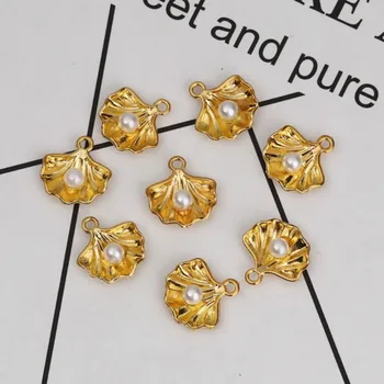 

Doreen Box Zinc Based Alloy Resin Jewelry Tools Gold Simple Letter Message/Wing/Shell Shaped DIY Jewelry Accessories, 10 PCs