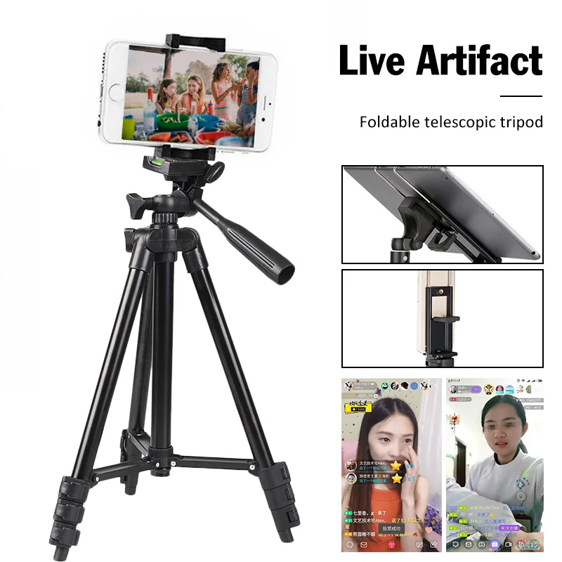 Newest Camera Tripod For Smartphone Digital Camera Stativ Protable Photographic Tripod For Travel Lightweight Camera Stand