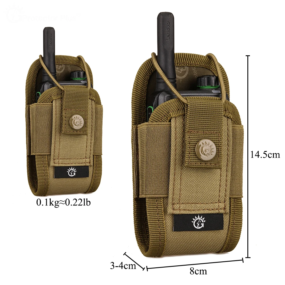 Hot Outdoor Tactical Walkie-Talkie Bag Army Fan Molle CS Equipment Camouflage Accessory Multi-Function Waterproof Sports Package