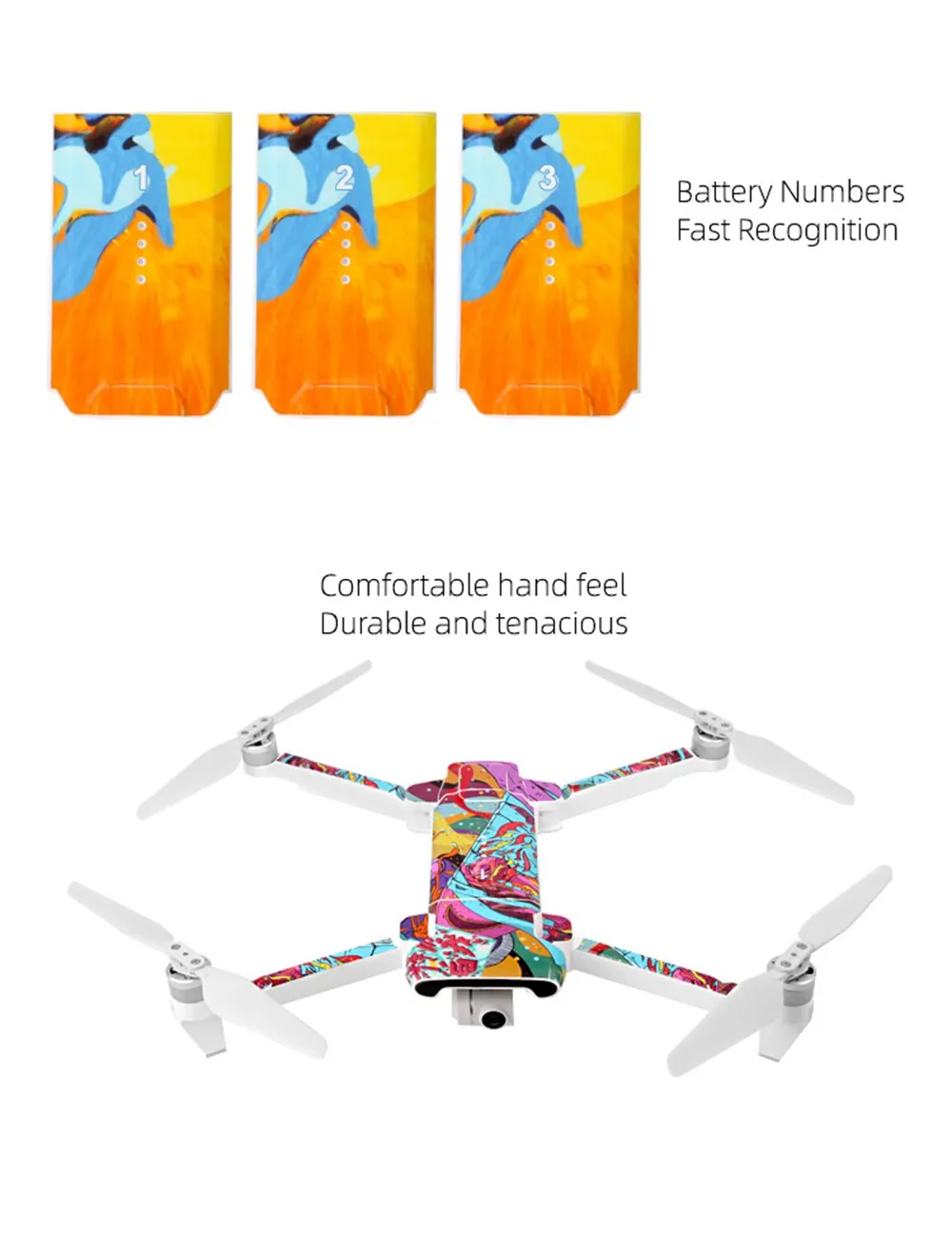 Sunnylife для FIMI X8 SE Drone Body shell Красочные против царапин ПВХ наклейки RC Quadcopter camo запчасти наклейки DIY аксессуары