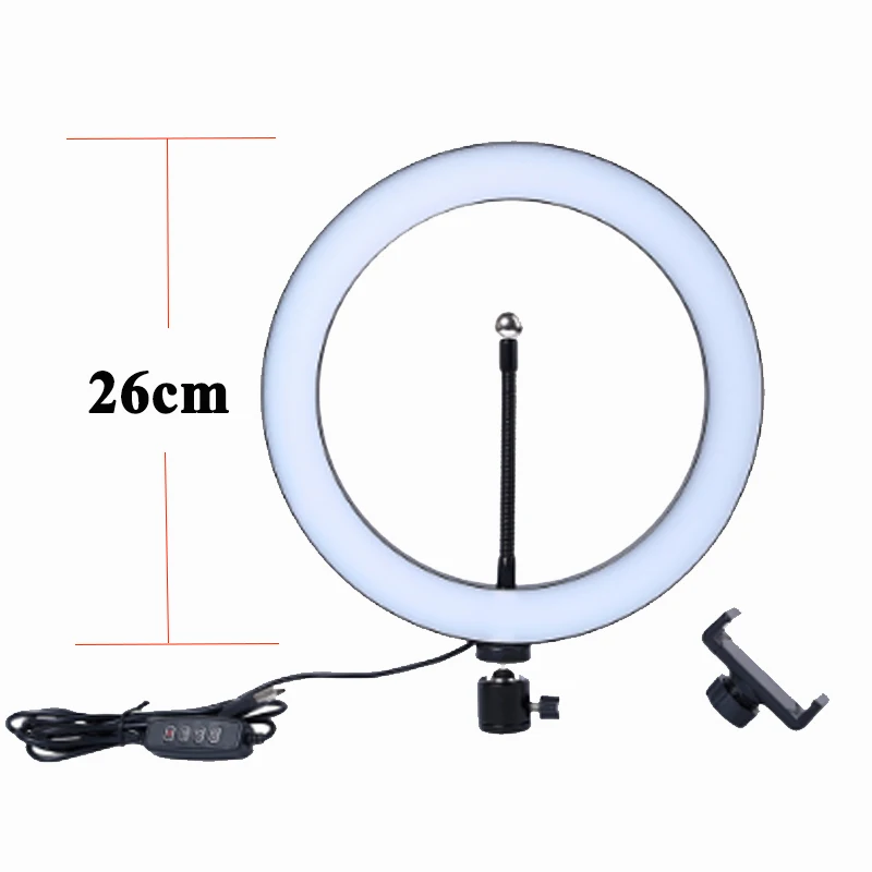  Photography LED Selfie Ring Lamp With Stand Table Tripods For Makeup Video Live Studio