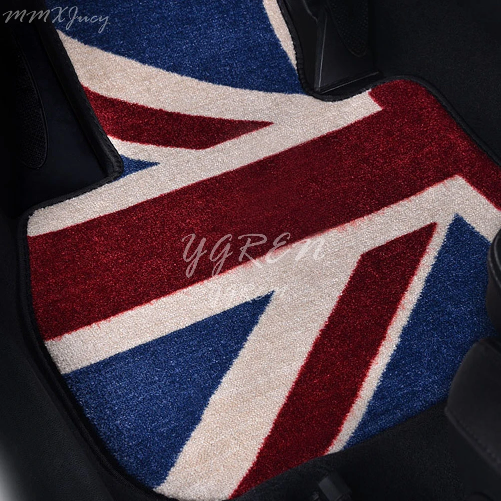For Mini Cooper Countryman F60 Nylon Suede Car Floor Mats Union Jack Set  Front Rear Avoid Dust Dirt - Floor Mats - AliExpress