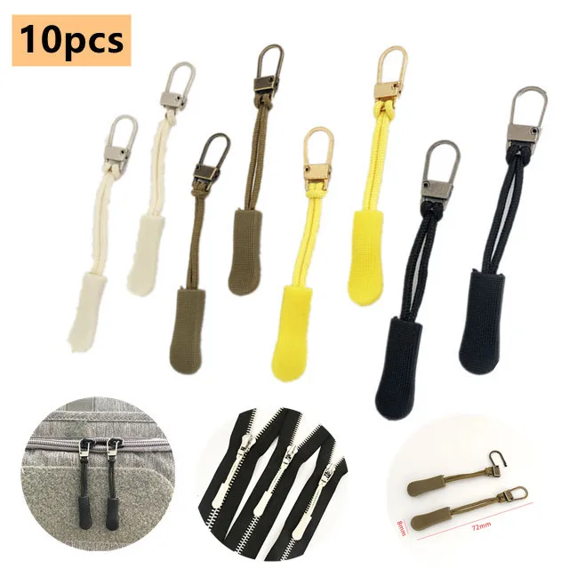 Universal Zipper Puller Detachable Head DIY Slider Replacement Instant Repair Kits Sewing Craft Kit Zippers | Дом и сад