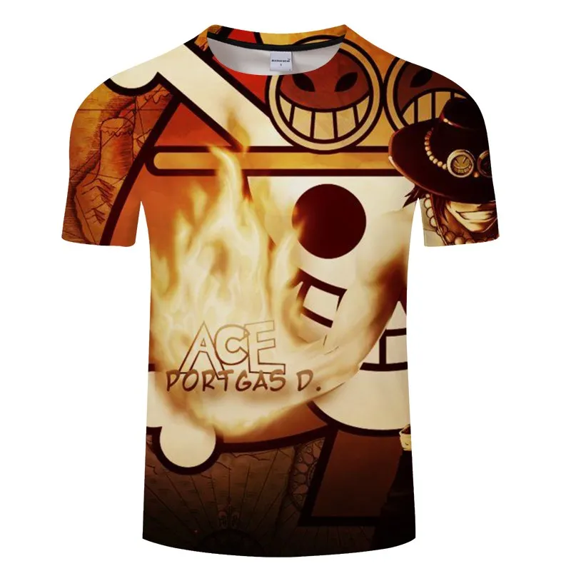 Цельная футболка с Луффи для мужчин и женщин, новинка, модные футболки в стиле хип-хоп, Повседневная забавная одежда, летние майки футболки с 3D принтом - Цвет: TXKH3235