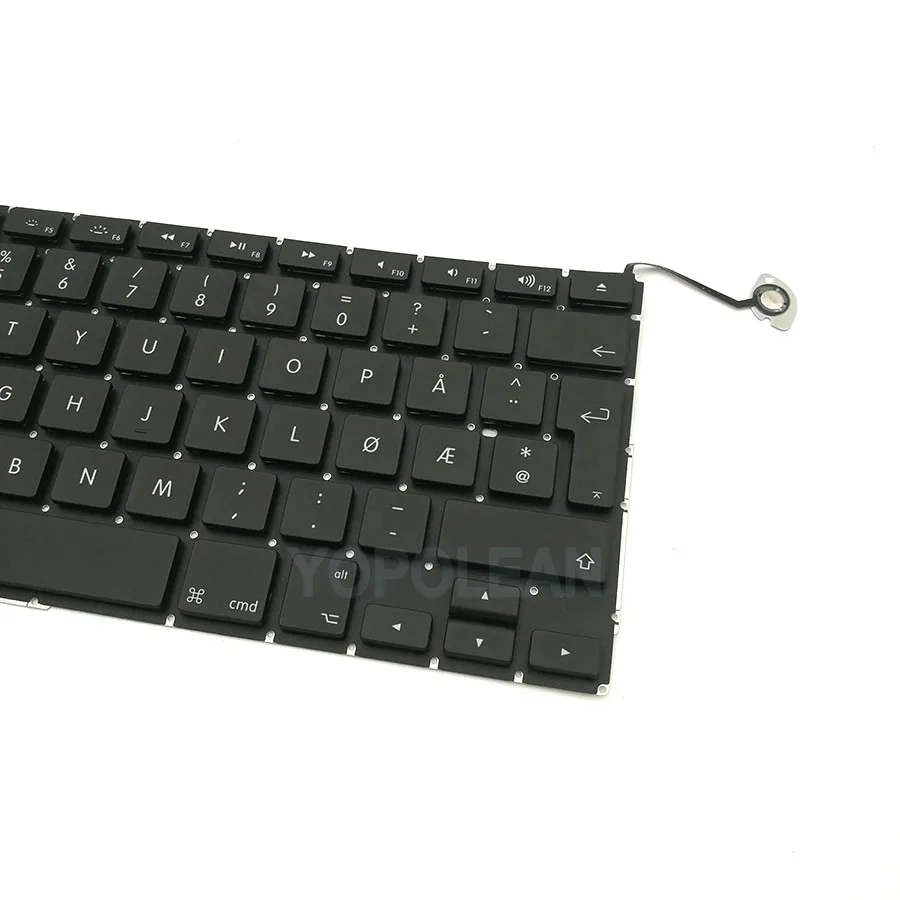 3 шт./лот норвежская Клавиатура для MacBook Pro, моноблок 1" A1286 2009 2010 2011 2012 лет