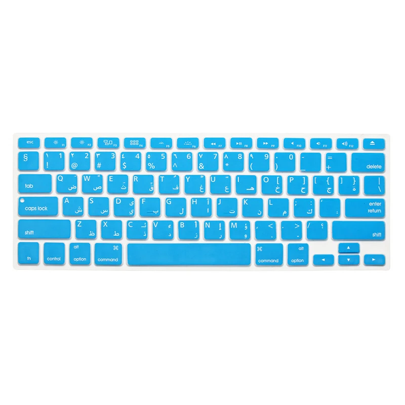 Arabic13USLB Мягкая силиконовая клавиатура для Apple Macbook Pro 13 15 с сенсорной панелью, розничная - Цвет: Arabic13USLB