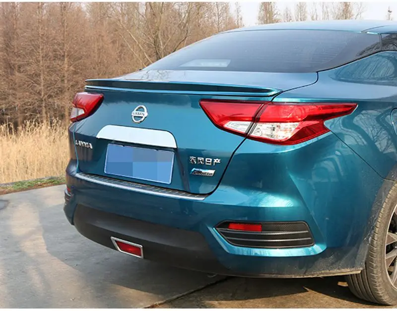 Для Nissan Bluebird Lannia автомобильный Стайлинг ABS пластик внешний Неокрашенный праймер задний багажник спойлер украшение