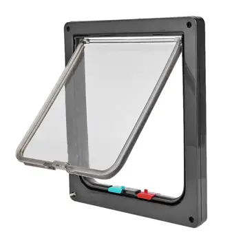 

Locking Pet Cat Kitty Small Dog Doggy Puppy Flap Safe Door Tunnel Lot High Quality Small Dog Control Door Pet Supplies