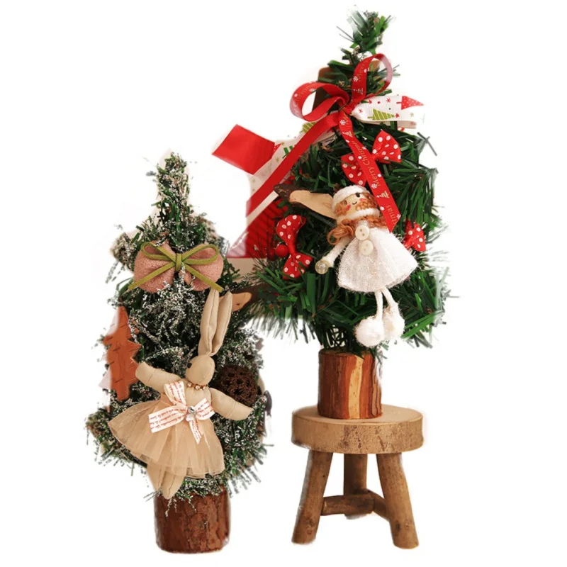 Рождественская елка Цветок мини настольный стол XmasTree украшение вечерние украшения праздник для дома офиса подарки для детей