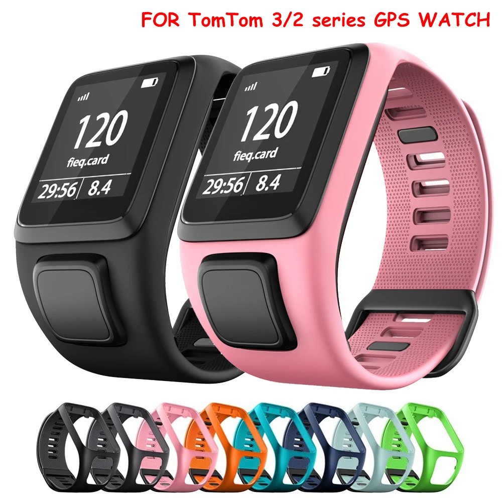 Ремешок для TomTom Runner 3 2 Spark 3 gps спортивные часы Tom 2 3 серии Силиконовый сменный Браслет ремешок для часов мягкий смарт-браслет
