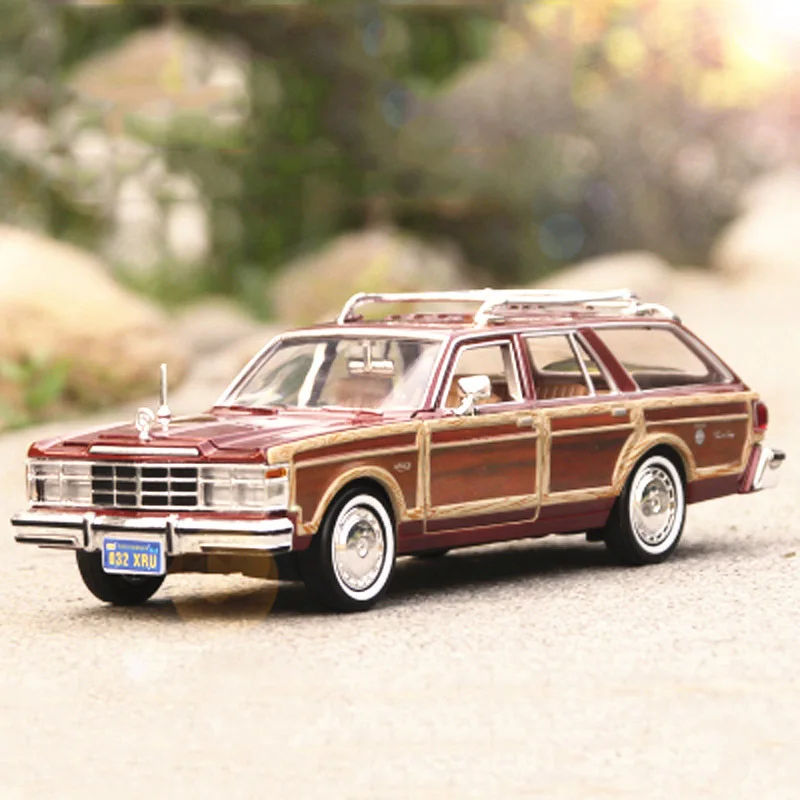 Red 1:24, классический автомобиль, городской и сельский вагон, ретро моделирование, сплав, модель транспортного средства, коллекция автомобилей, художественное украшение - Цвет: Red