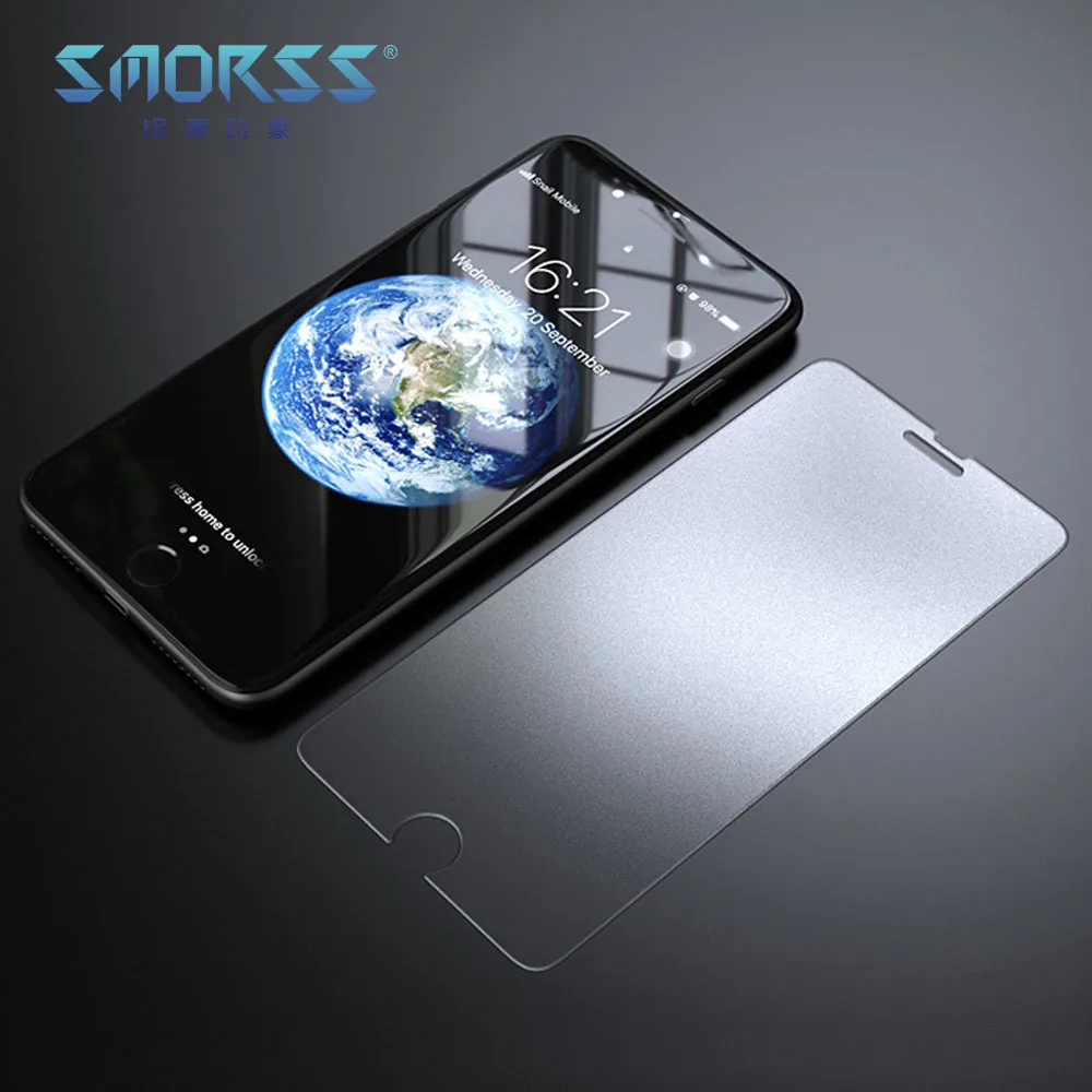 SMORSS 3 PCS Anti-Blu-ray Phone Protection Film for iphone X HD Tempered Glass Anti-fingerprint 6 6s 7 8 6P 6SP 7P 8P | Мобильные