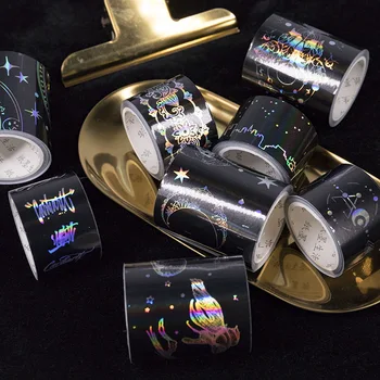 

10set/1lot Washi Masking Tapes Laser tape magic Series Decorative Adhesive Scrapbooking DIY Paper Japanese Stickers 3M