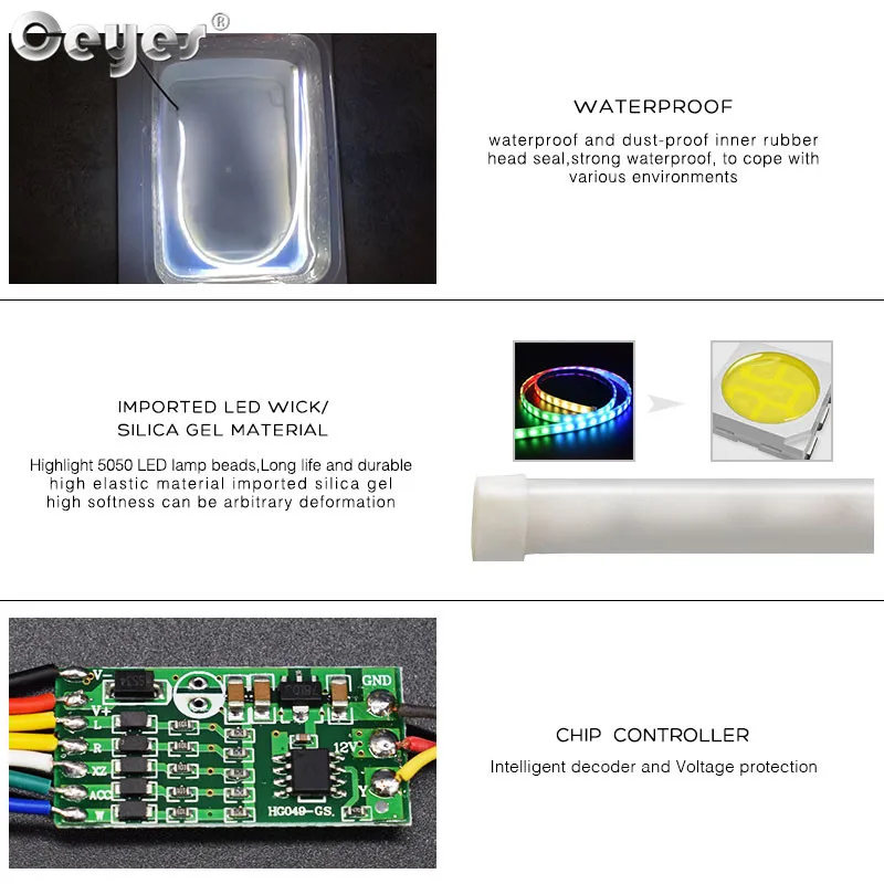 12 car turn signal led trunk strip Light for car Tail trunk Tailgate strip (4)