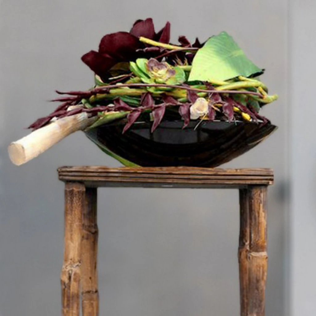Large Japanese Ikebana Suiban Vase Flower Pot Bonsai Tray Flower Arrangment Holder for Home Office Tabletop Decor