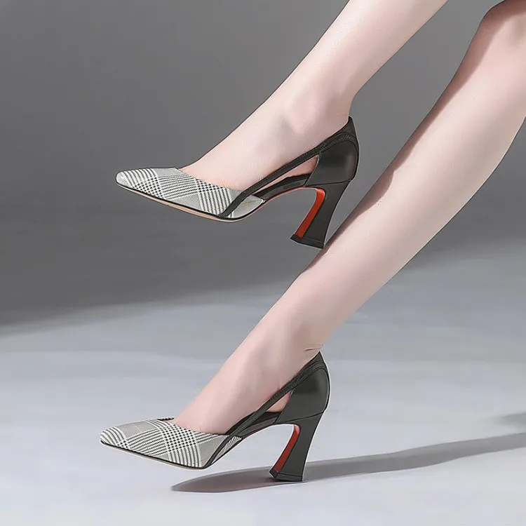 

2018 Spring And Summer New Style WOMEN'S Shoes Europe And America Genuine Leather Mixed Colors Breathable Shoes Side Cutouts Foo