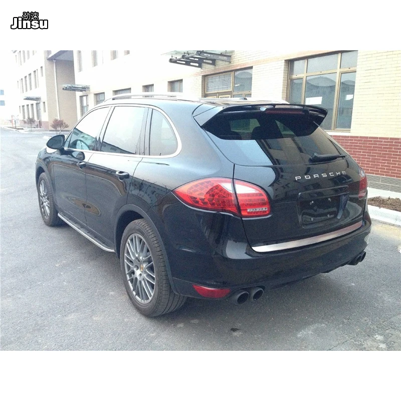 Матовые черные глушители выхлопной трубы глушитель для Porsche Cayenne 958 1 V6 V8 2011 2014 s GTS