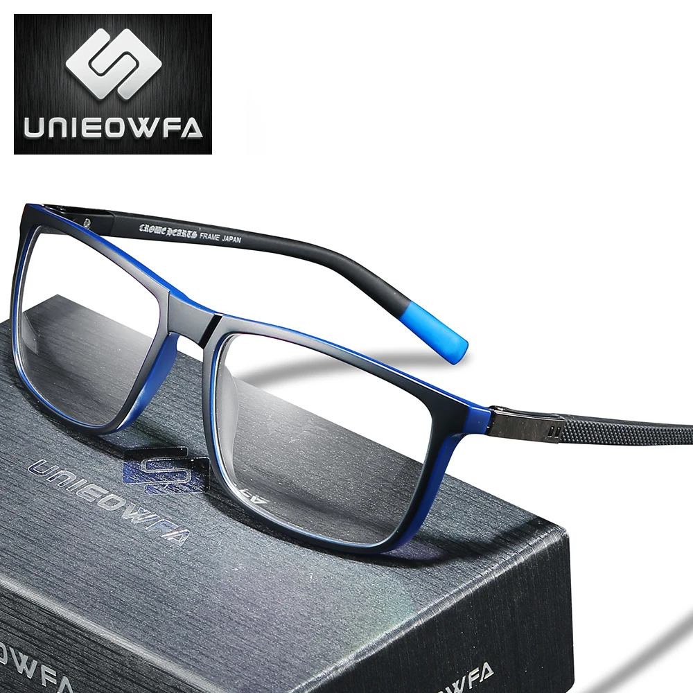 1.74 Anti Blue Light Prescription Eyeglasses Men Optical Progressive Glasses Photochromic Hyperopia Spectacles TR90 Frame |