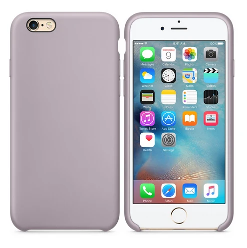 Официальный силиконовый чехол для iPhone 5 SE 6s 7 8 Plus, жидкий чехол с логотипом для Apple iPhone XS Max XR 11pro MAX, чехол с логотипом - Цвет: Lavender