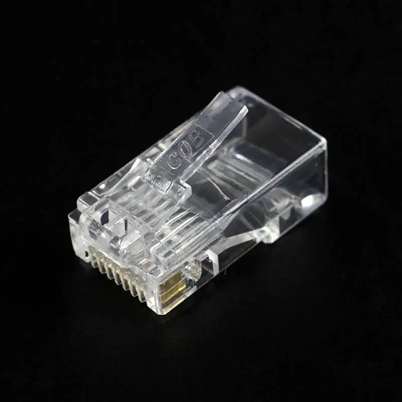 150 шт RJ45 8P8C сетевой кабель CAT5E Cat6 разъем обжимной разъем прозрачный