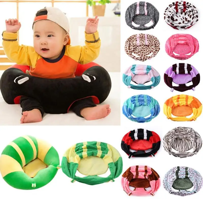 Baby Support Seat Cover Washable Without Filler Cradle Sofa Chair Kid Plush Chair Learning To Sit