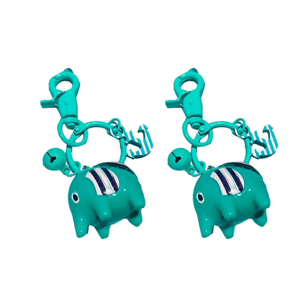 2 шт. с принтом в виде слона для брелоки прекрасный нежный мультфильм сумка ключей