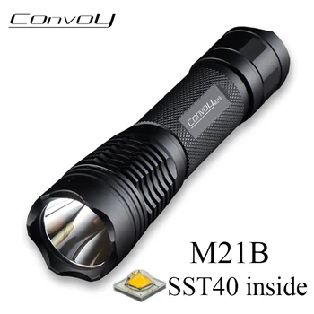 

Convoy M21B with Luminus SST40 LED Flashlight Lantern S2+ 21700 Version Torch EDC Lanterna LED Camping Fishing Bike Work Light