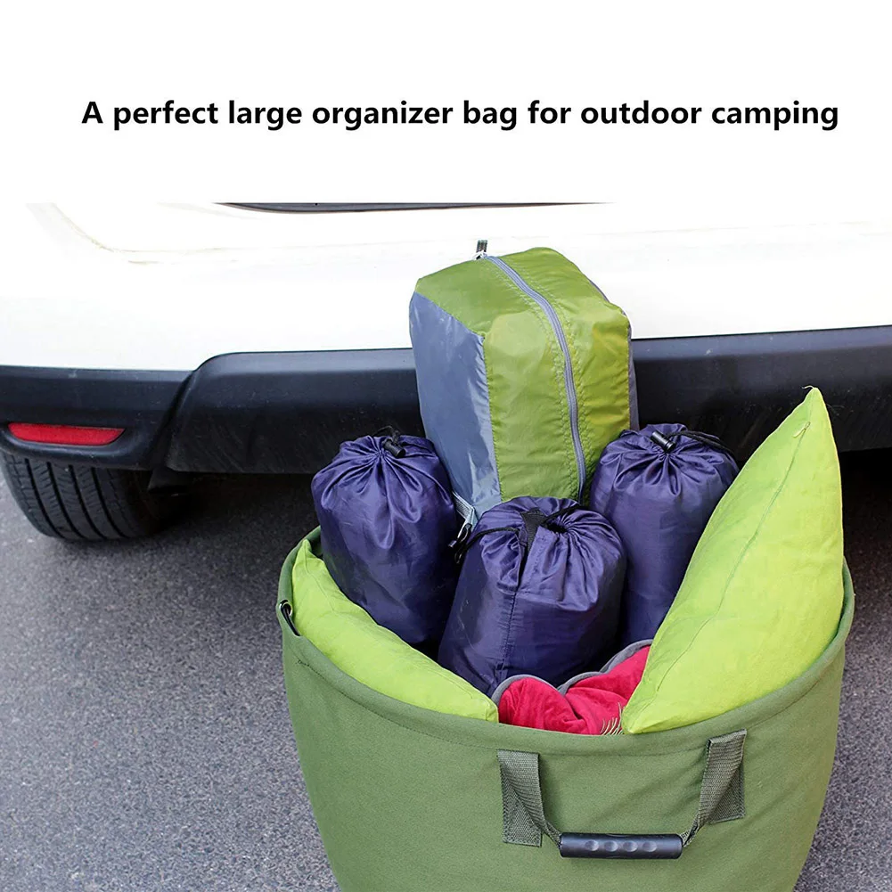 Мешок для садовых отходов портативный складной мусорный мешок LargeLeaves водонепроницаемый холст кемпинг многоразовое хранение мусора контейнер поставки