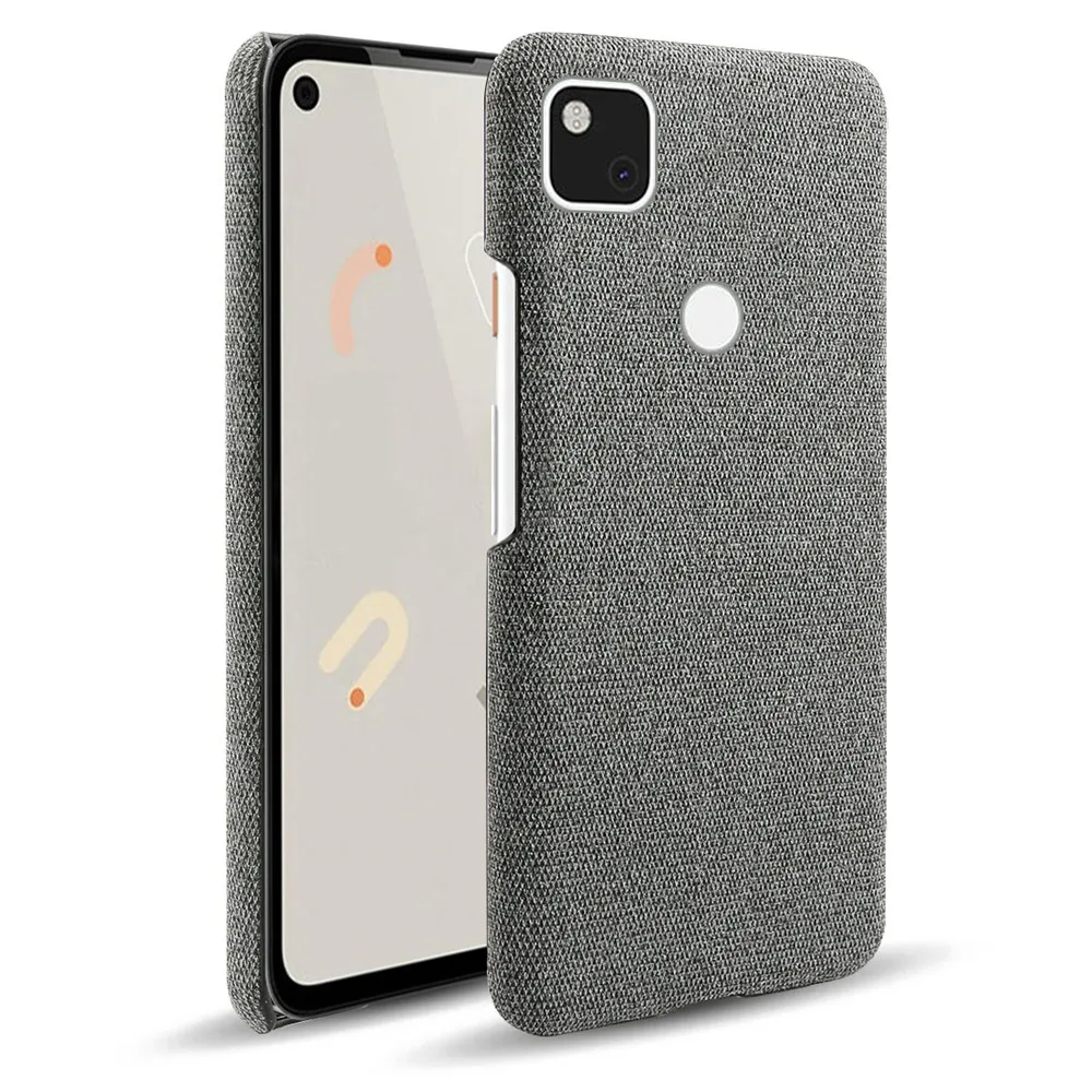 Slim Cloth Texture Cover For Google Pixel 4A Case G025J Fabric Ultrathin Antiskid Capa For Pixel 4A 5G GD1YQ, G025I Pixel4A 4G waterproof phone bag Cases & Covers