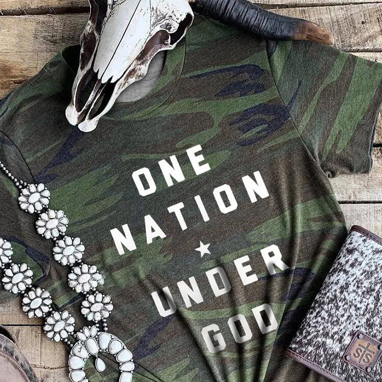 

camouflage t shirt women korean clothes christmas plus size thanksgiving punk casual print o-neck 90s vintage graphic tees