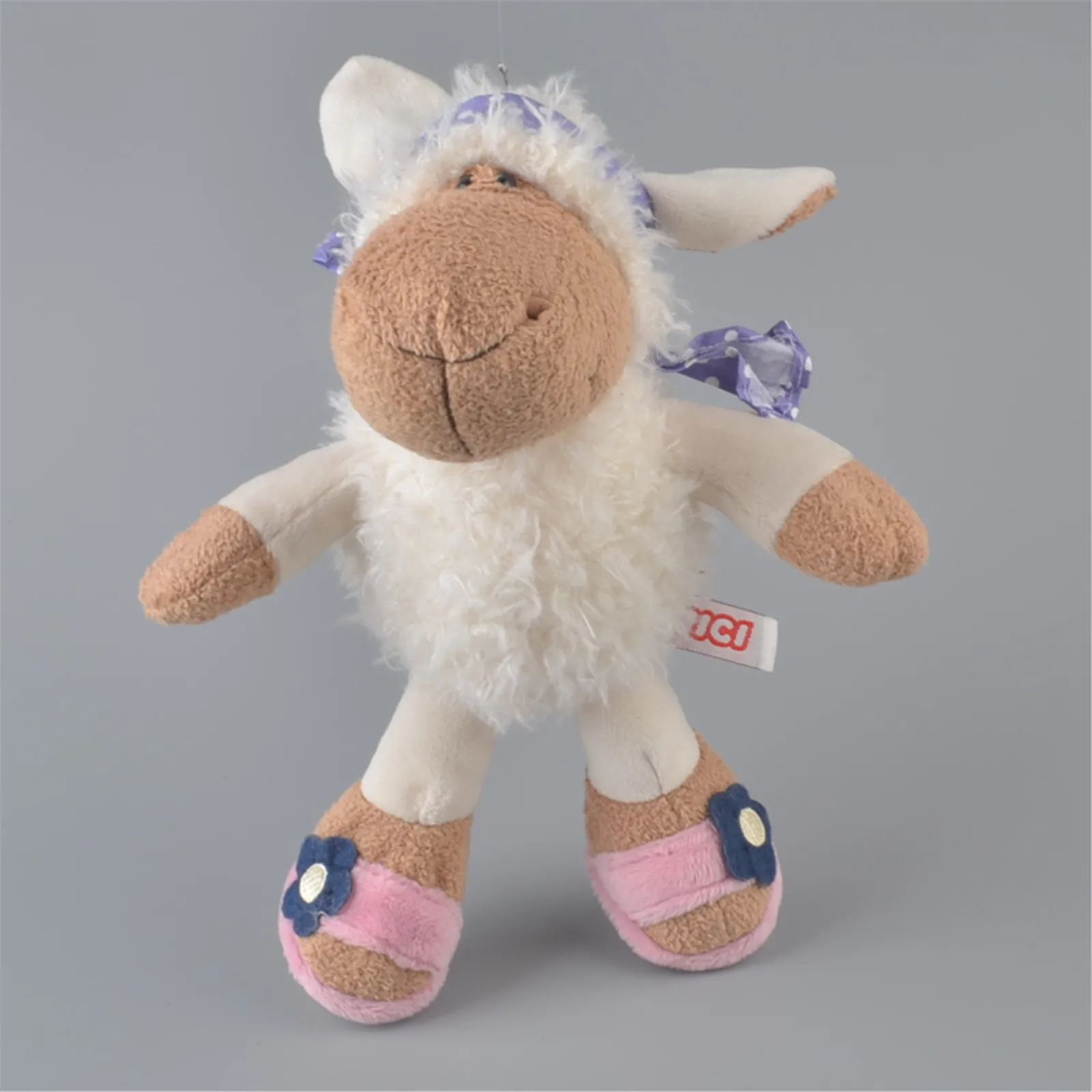 25 см-75 см розовый Lucy овечка маленький ягненок Овен головной убор цветок овца мягкая плюшевая игрушка, кукла для малышей подарок - Цвет: Зеленый