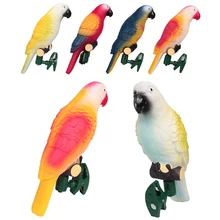 Светодиодный солнечный попугай Открытый водонепроницаемый Солнечный декоративное освещение сада с зажимом фиксированные садовые Ландшафтные огни