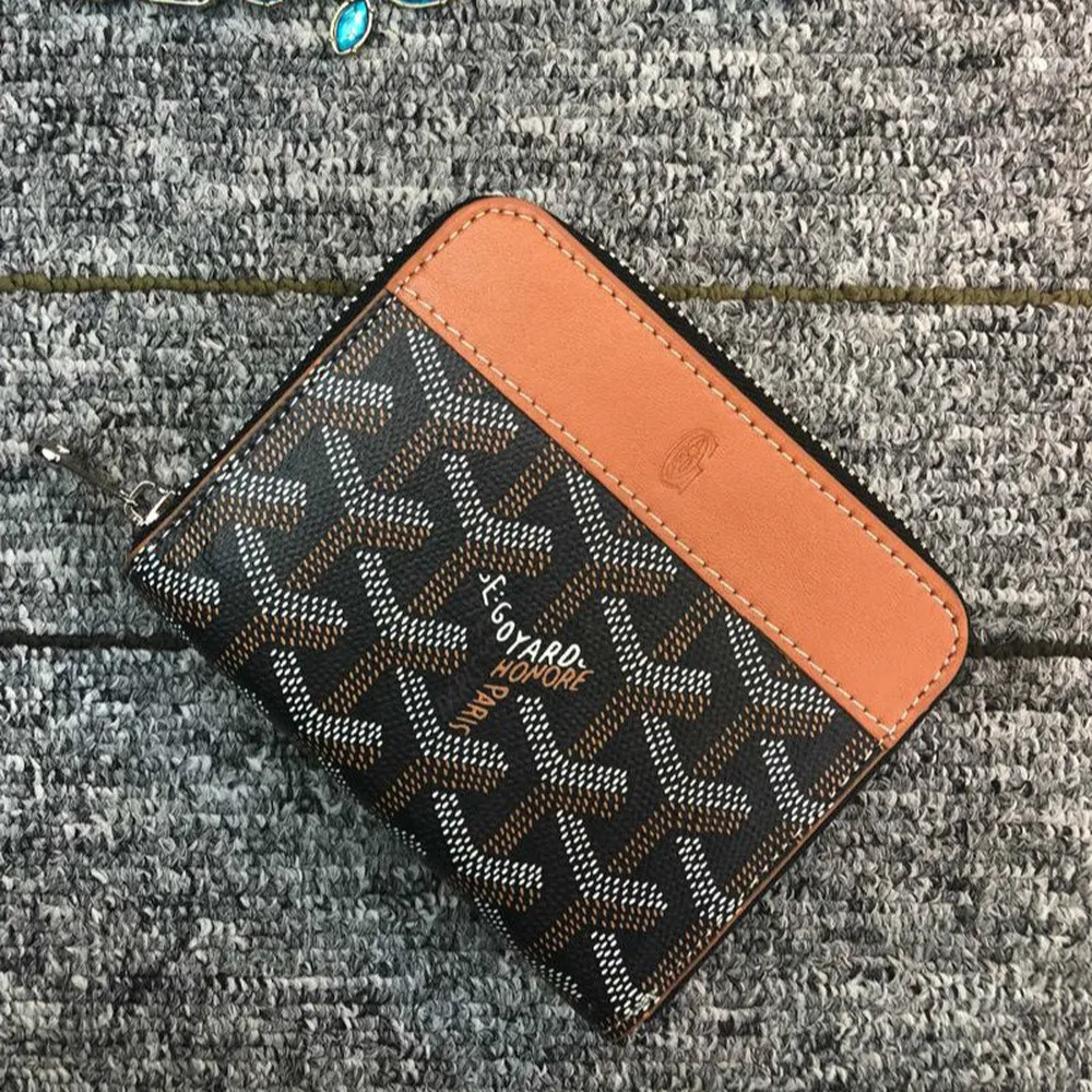 

2019 New Fashion Korean Version of Short Zipper Wallet Small Coin Purse Card Elegant Wallet Small Wallet
