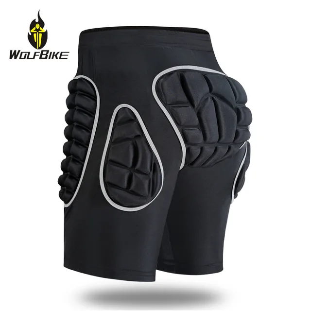 US $9.34 Wolfbike EVA Protection Pad Snowboarding Shorts Roller Hockey Butt Hip Protector Motorcycle MTB Bik