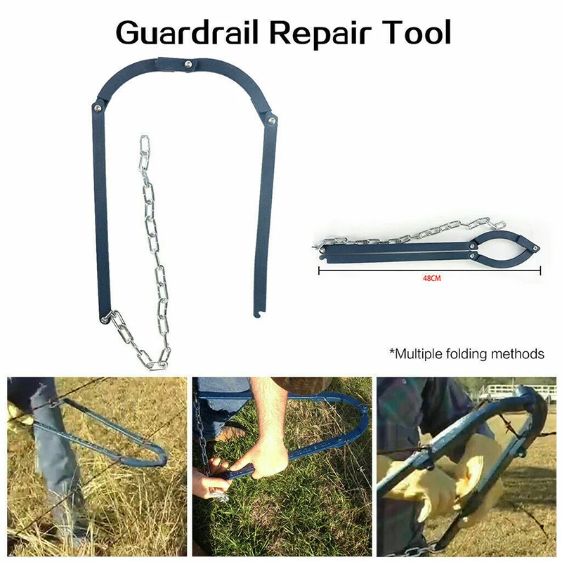 

Fence Fixer Chain Fence Stretcher Guardrail Fence Repair Tool for Farm Garden Fence Fixing S7