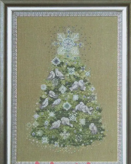 Золотая коллекция Счетный Набор для вышивания крестиком Рождественская елка праздник