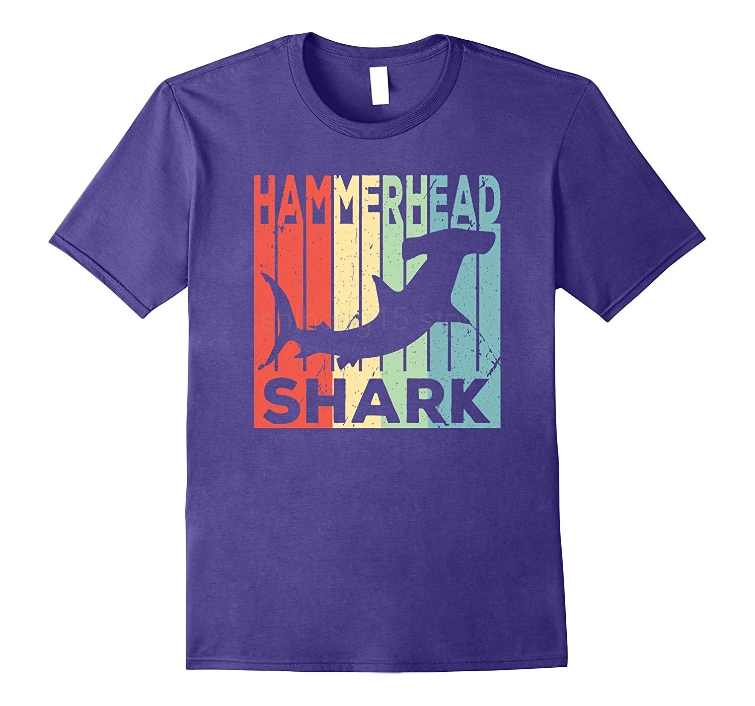 Hammerhead Shark Vintage T Shirt Summer Fashion Men's Short Sleeve T-Shirt |