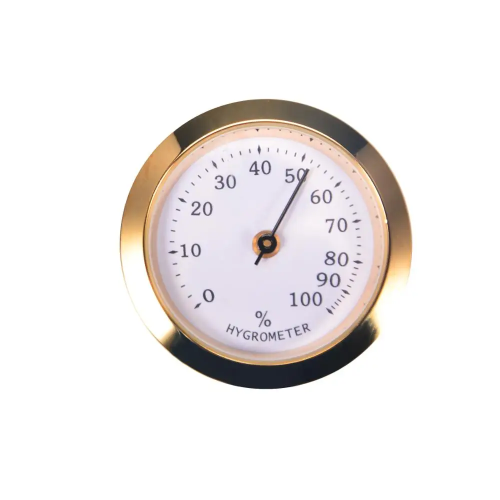 

VOLENX Digital Cigar Hygrometer for Cigar Humidor Round Stainless Steel Hygrometer Mini Pocket Cigar Hygrometer