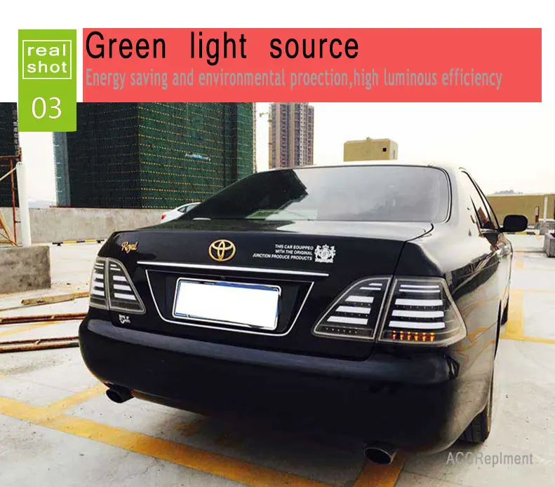 Автомобильный Стайлинг для Toyota Crown задний светильник s 2003-2009 для Crown светодиодный задний фонарь+ сигнал поворота+ тормоз+ задний светодиодный светильник