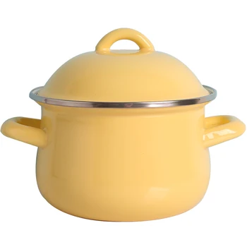 

Japanese mini macaroni soup pan Enamel Thickened enamel pan.