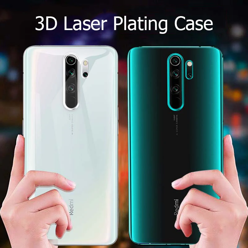 Для Xiaomi Redmi Note 8 Pro Чехол с лазерным покрытием Роскошный чехол из мягкого ТПУ