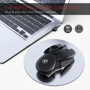

NEW 2.4GHz Silence Wireless Gaming Mouse Rechargeable Ergonomic Adjustable Wireless Mouse 1600 DPI Mice Wireless Mouse Ratón