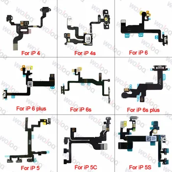 

Original For iPhone 6 6S Plus 4 4S 5S Power On Off Switch Button Light Sensor With Earpiece Bracket Flex Cable Replacement Parts